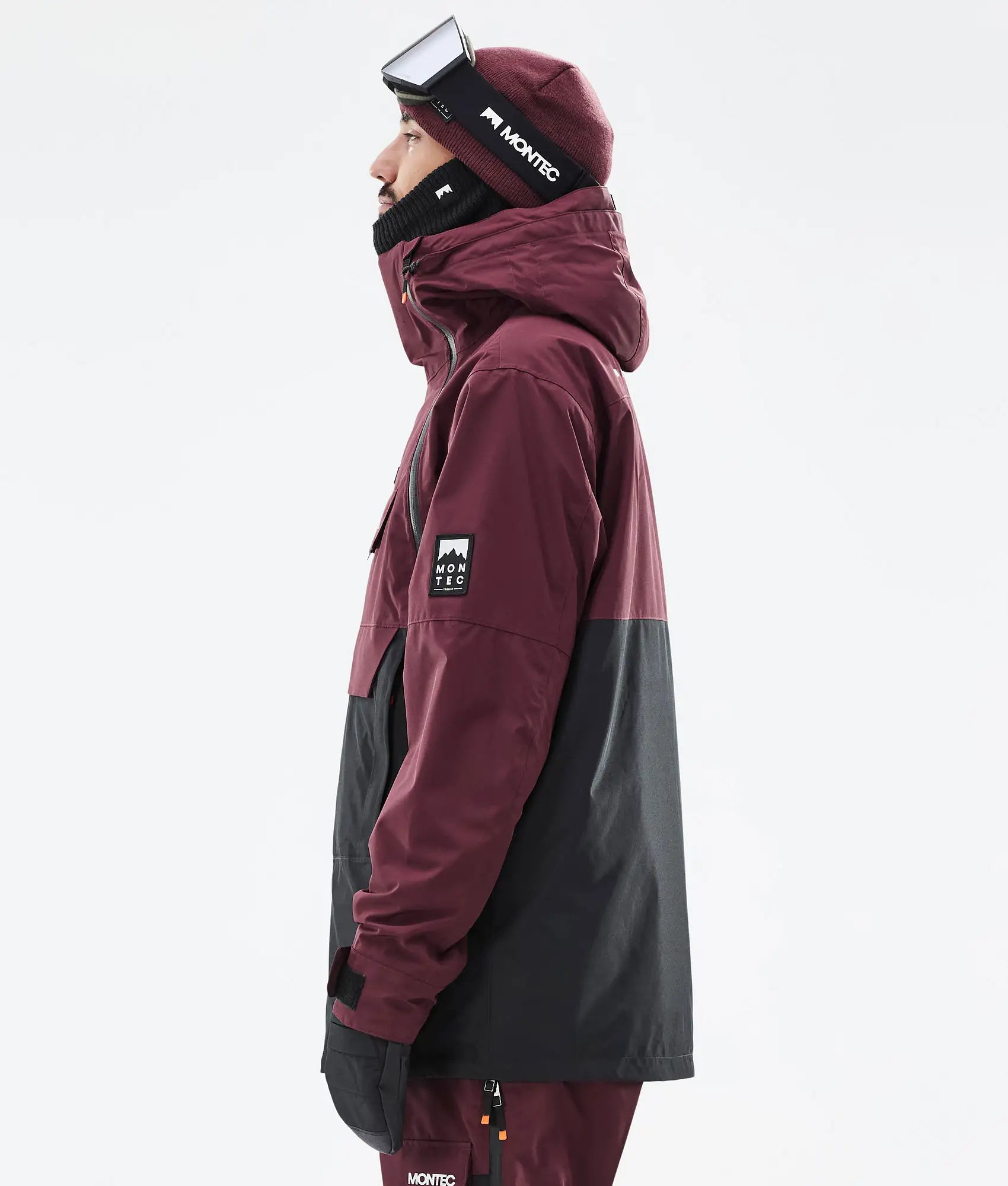 Doom Skijacke Herren - Burgundy/Black