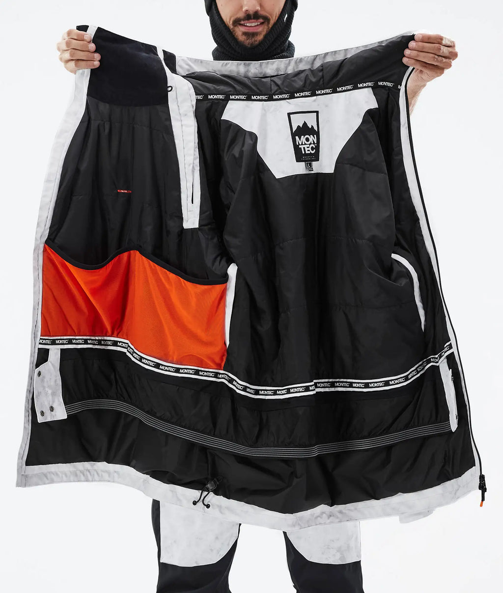 Doom Skijacke Herren - White Tiedye