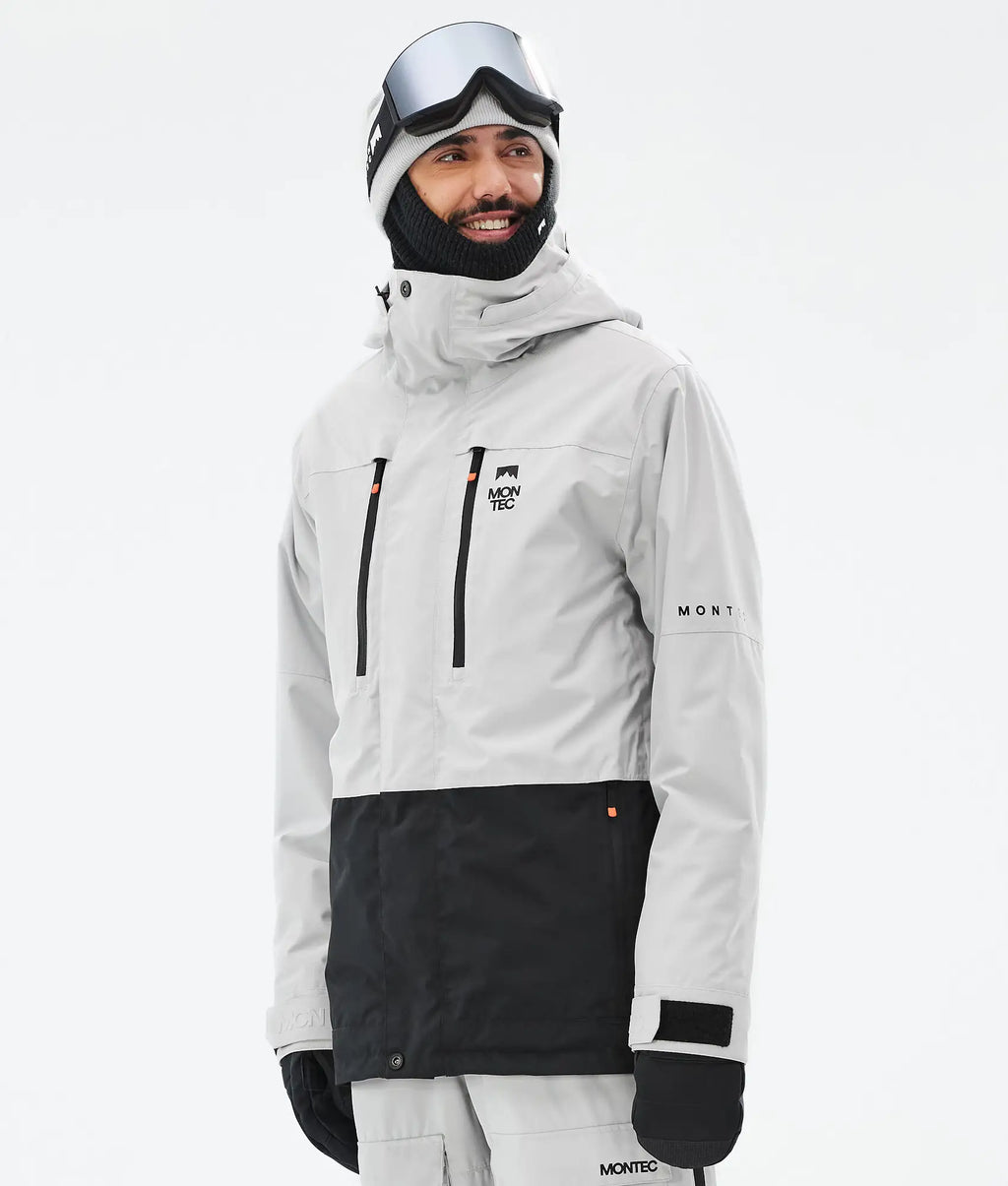 Fawk Skijacke Herren - Light Grey/Black
