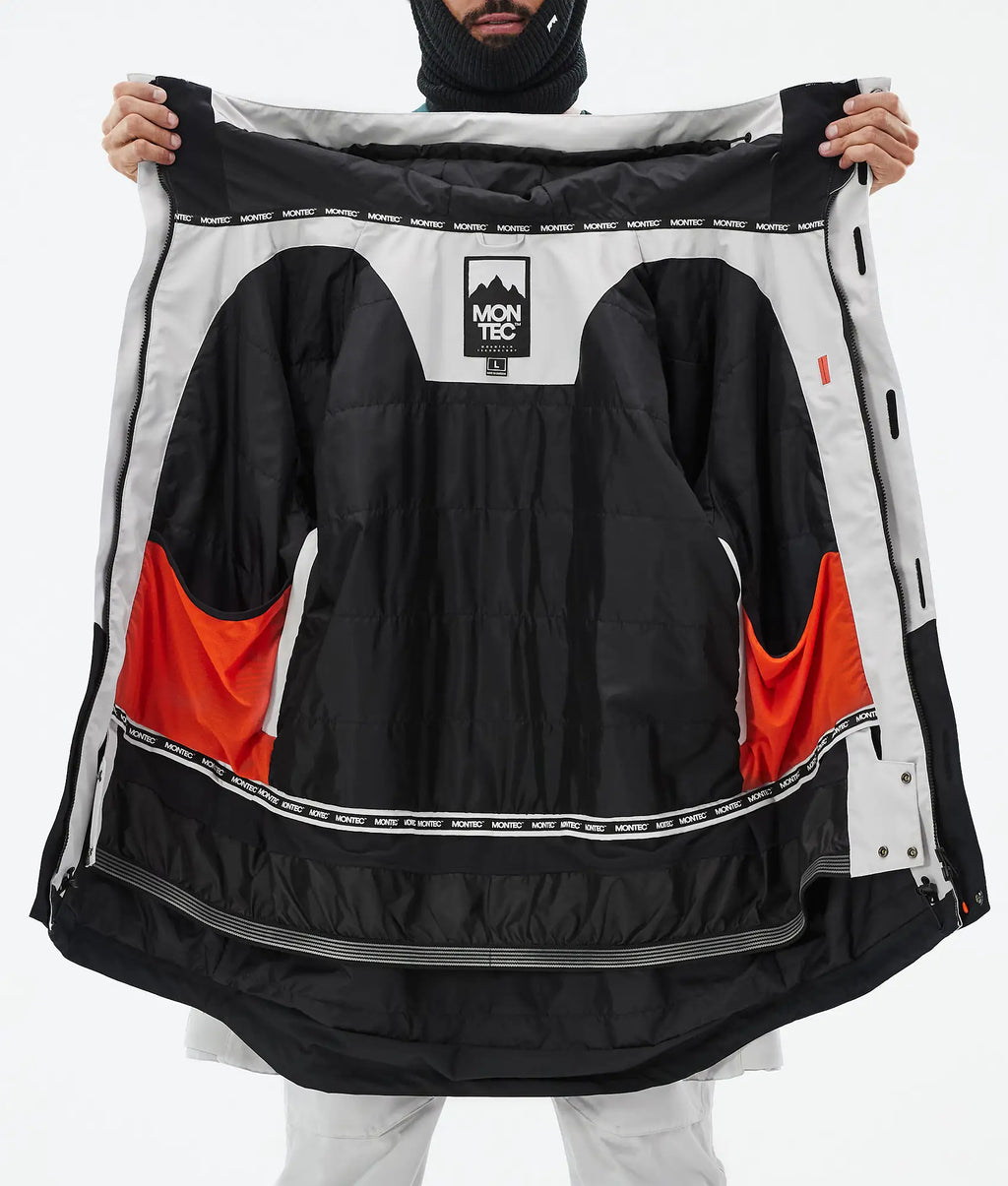 Fawk Skijacke Herren - Light Grey/Black