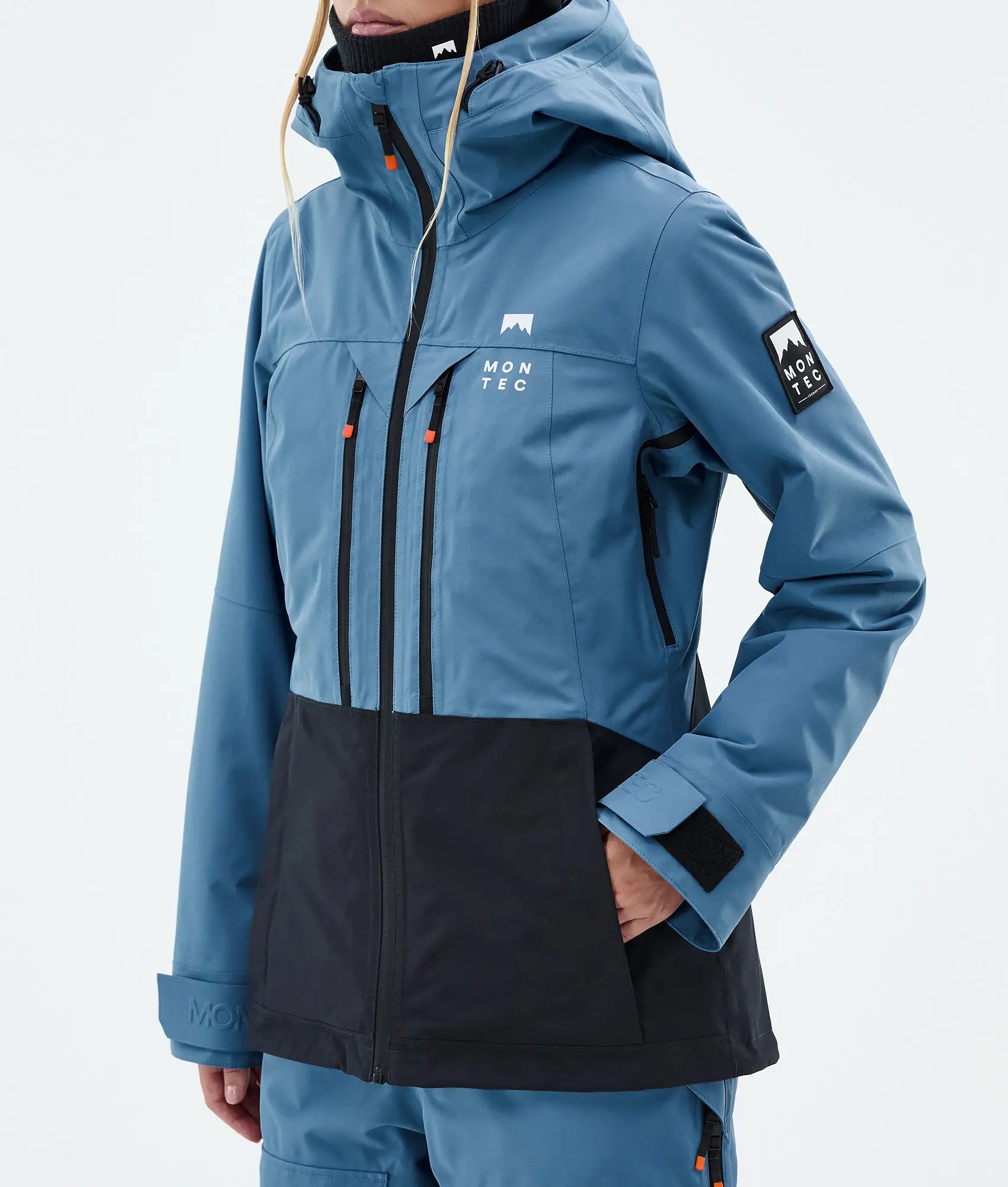 Moss W Skijacke Damen - Blue Steel/Black