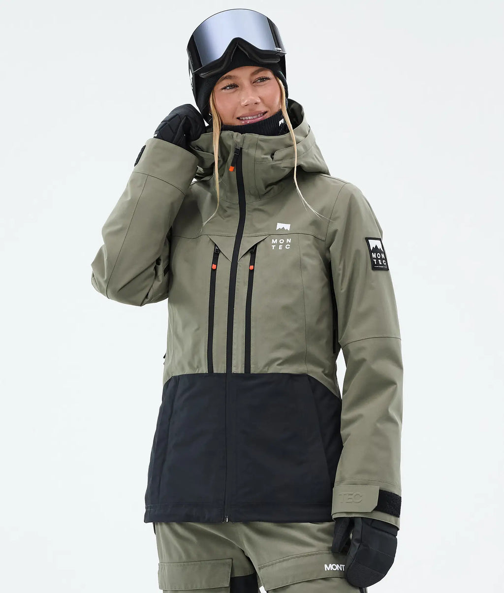 Moss W Skijacke Damen - Greenish/Black