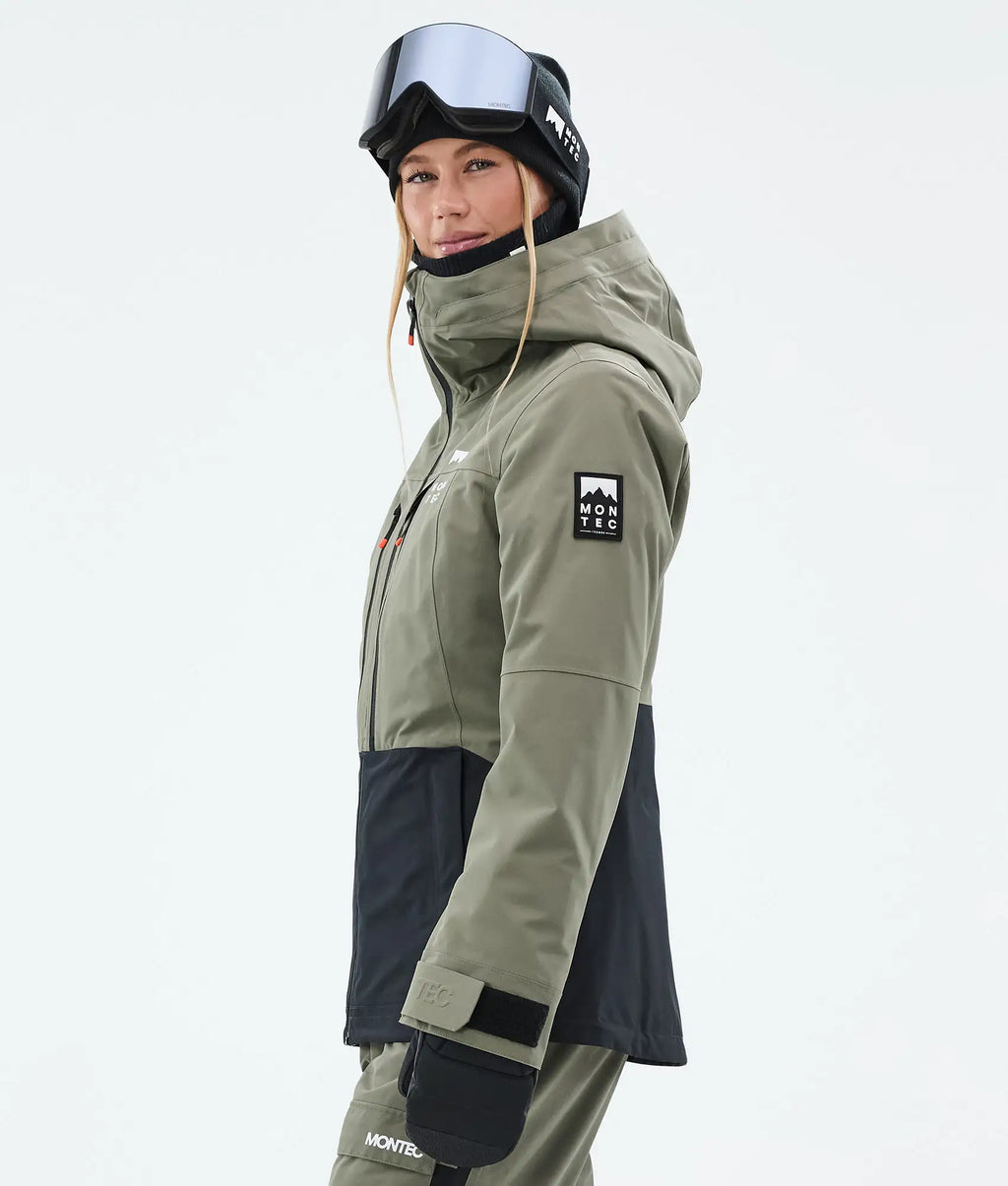 Moss W Skijacke Damen - Greenish/Black