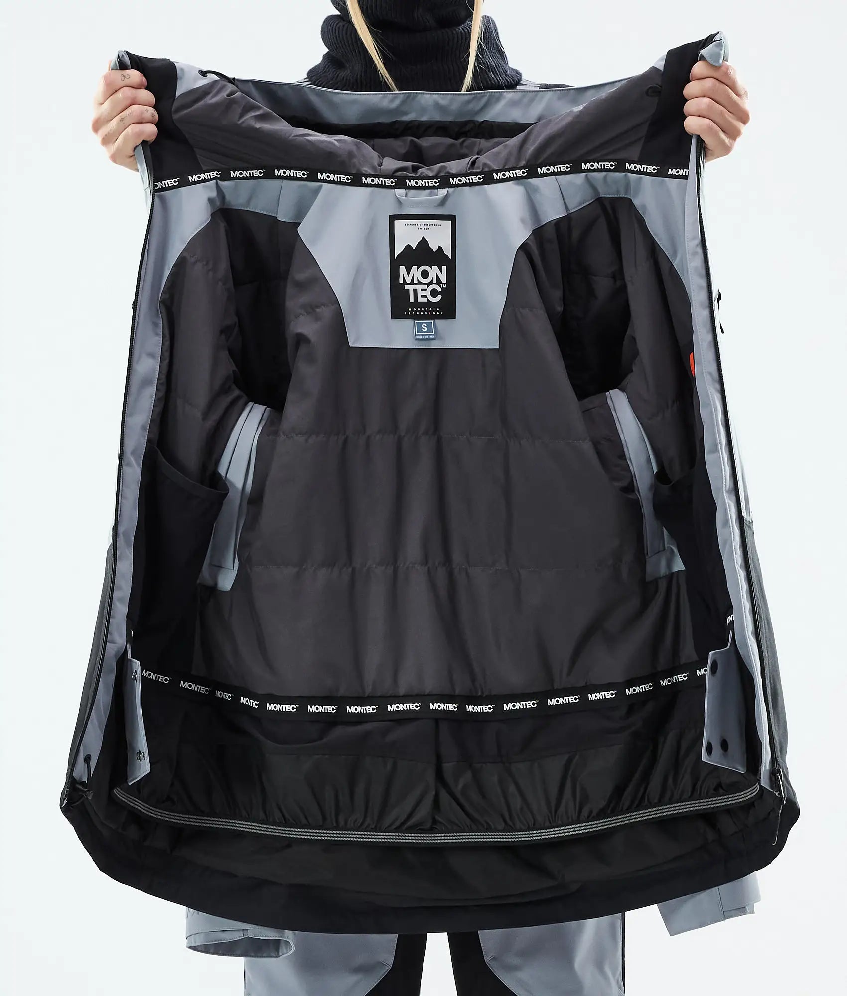 Moss W Skijacke Damen - Soft Blue/Black