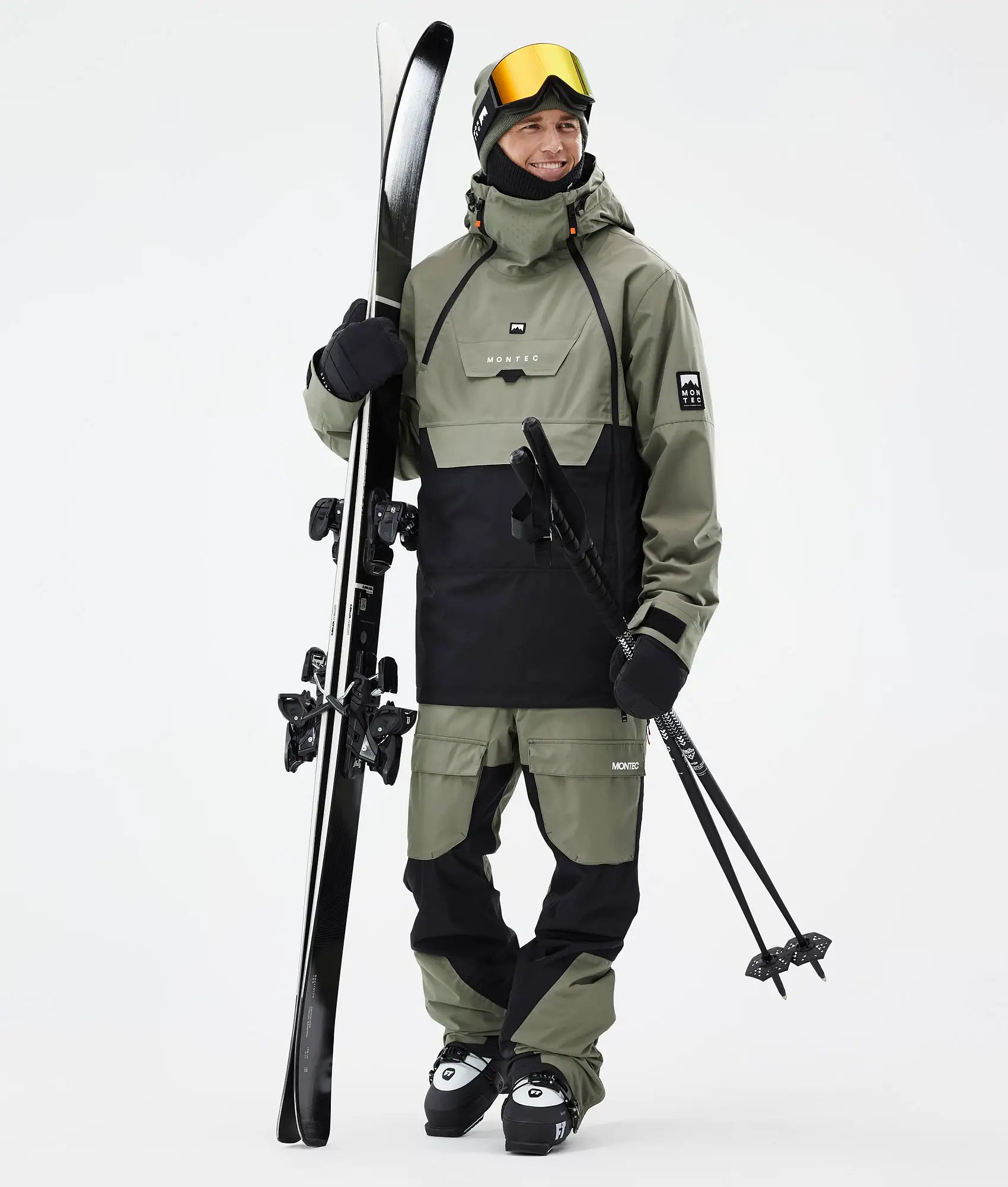 Doom Skijacke Herren - Greenish/Black