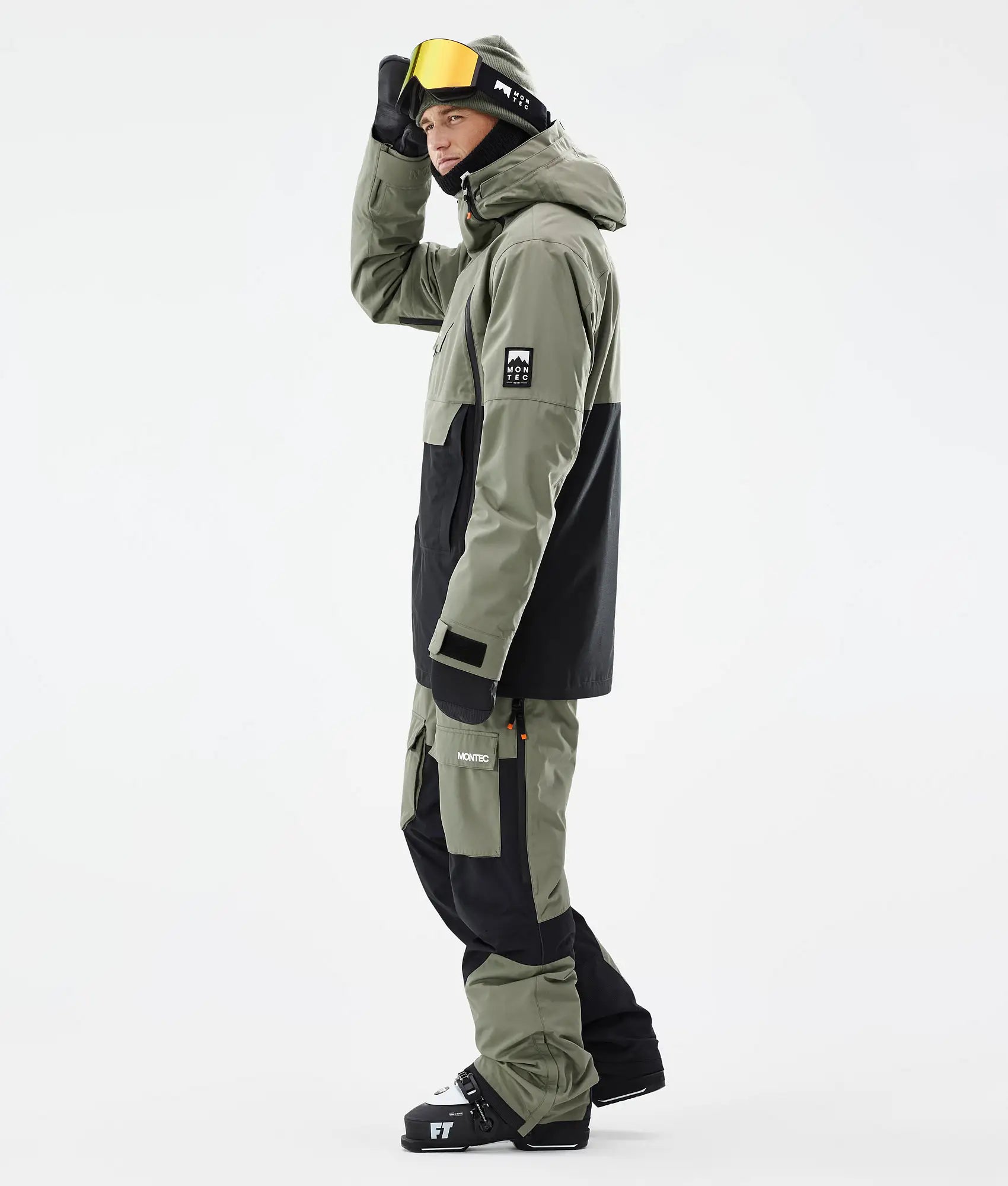 Doom Skijacke Herren - Greenish/Black