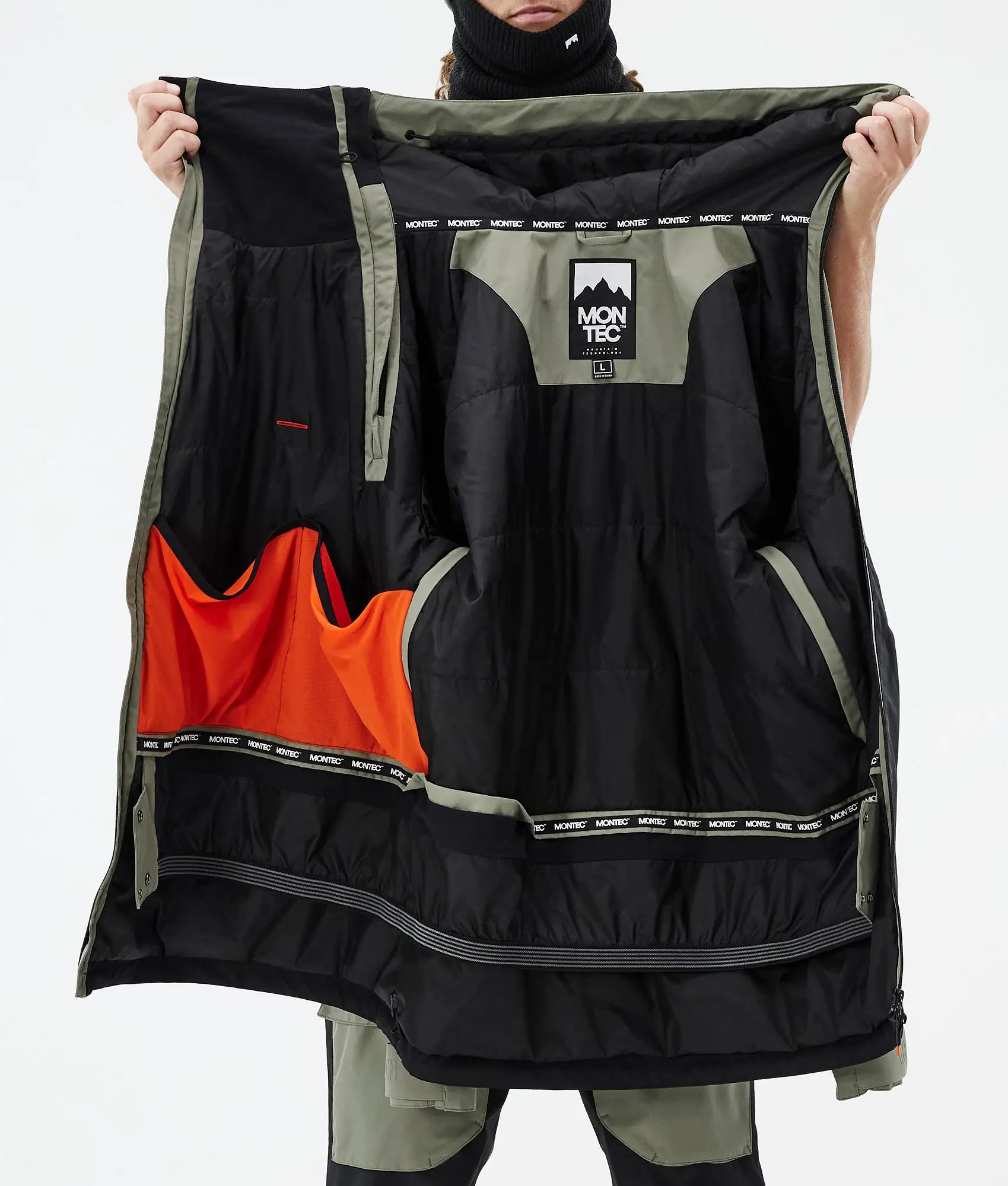 Doom Skijacke Herren - Greenish/Black