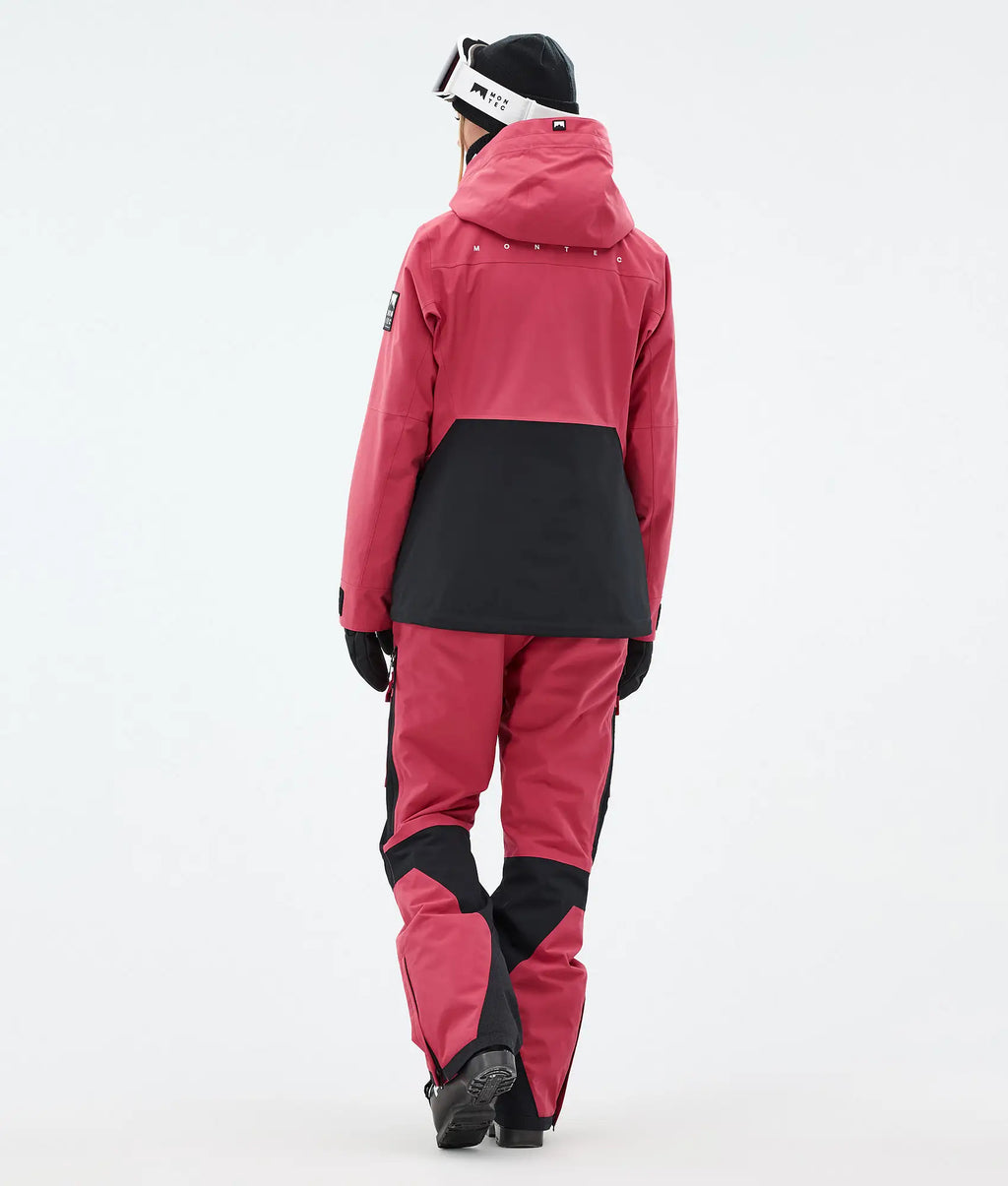 Moss W Skijacke Damen - Light Red/Black