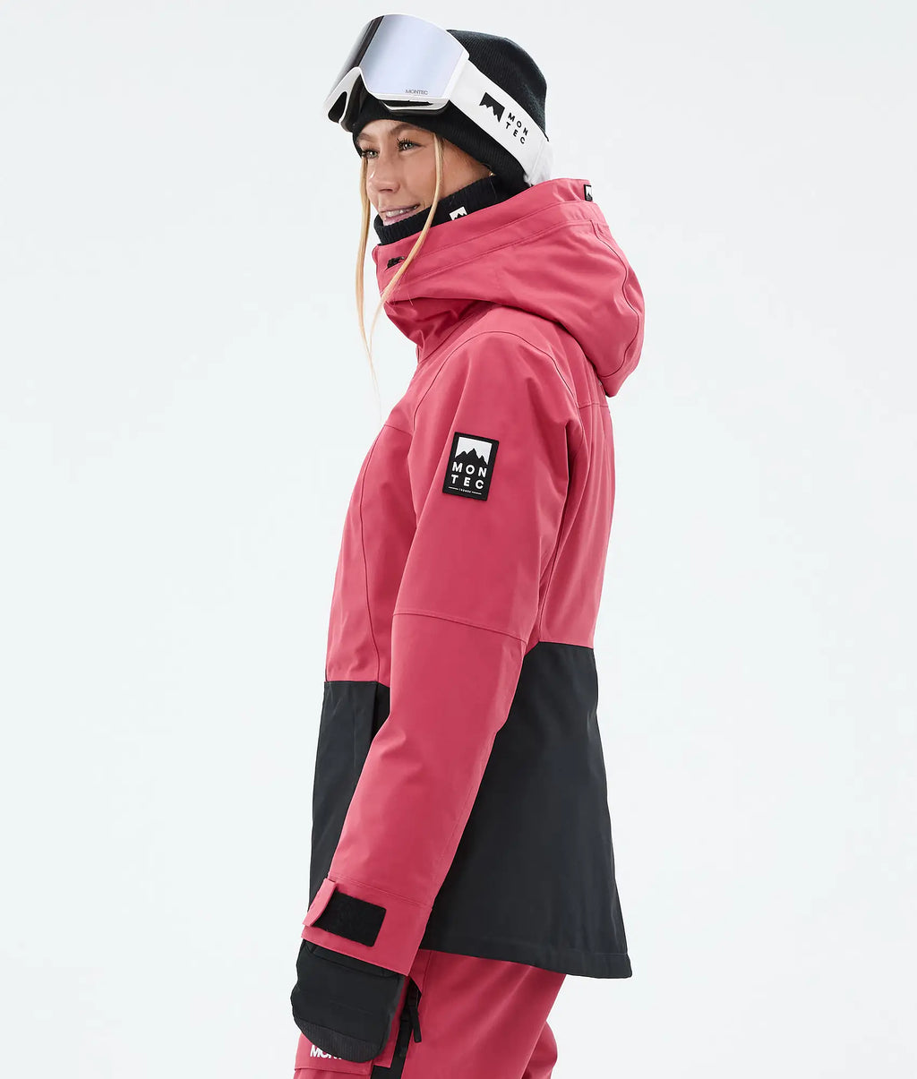 Moss W Skijacke Damen - Light Red/Black