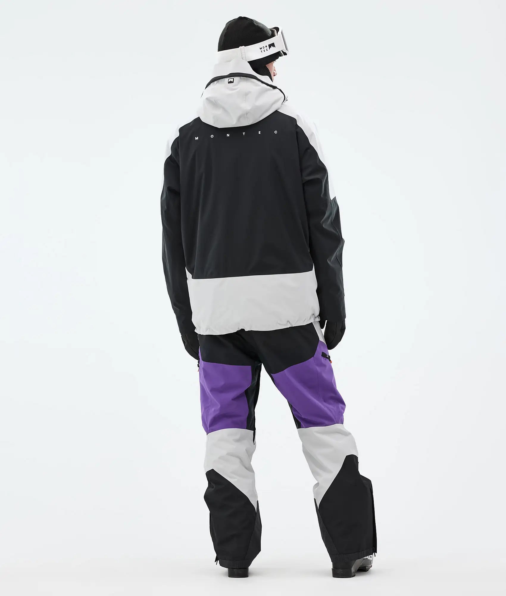 Morpheus Skijacke Herren - Light Grey/Black/Vivid Purple