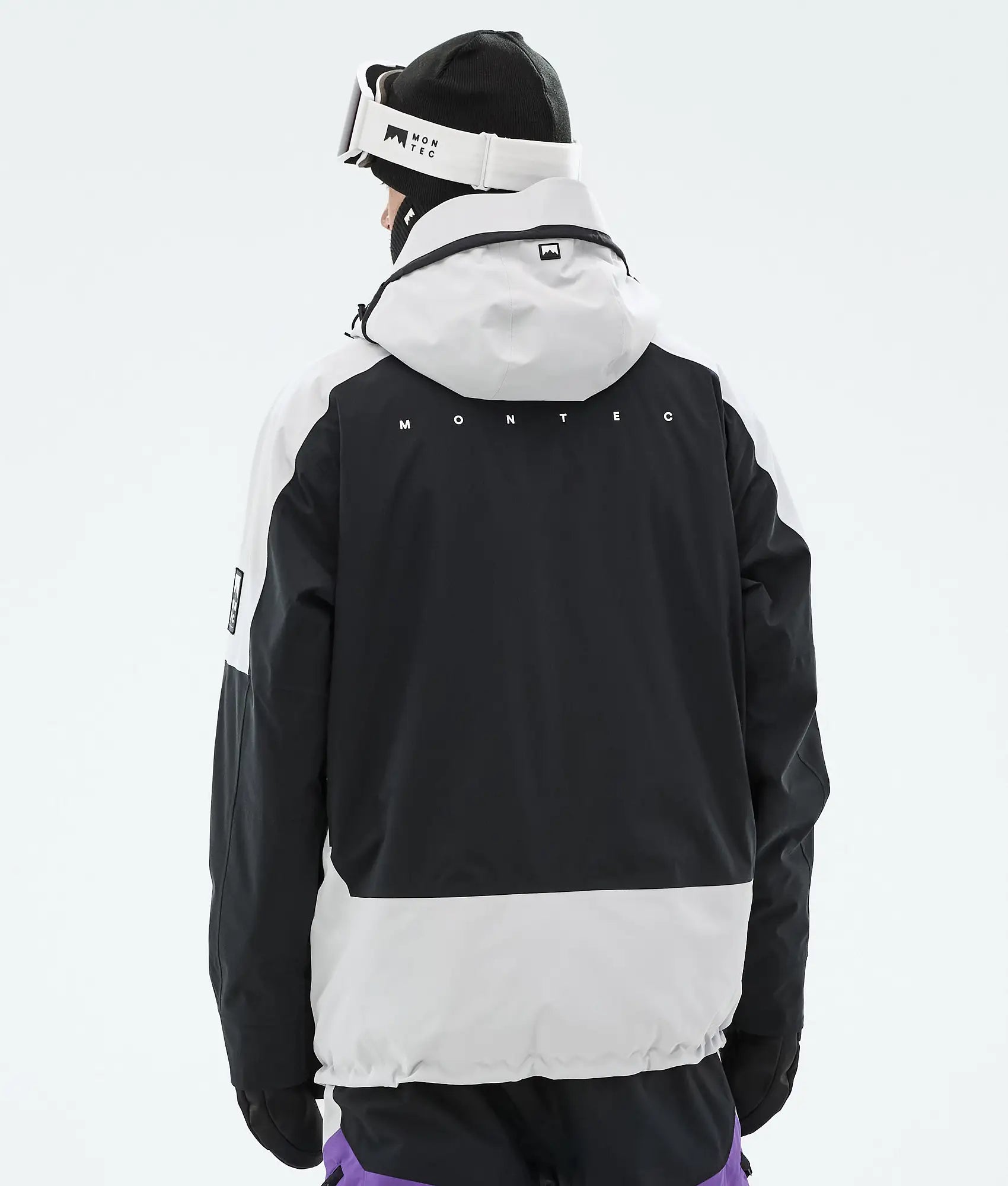 Morpheus Skijacke Herren - Light Grey/Black/Vivid Purple