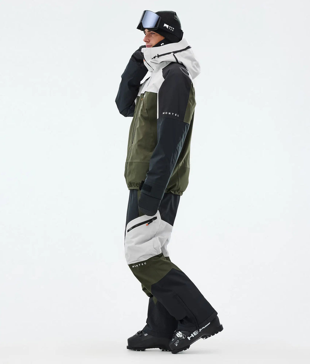 Oracle Skijacke Herren - Light Grey/Black/Olive Green