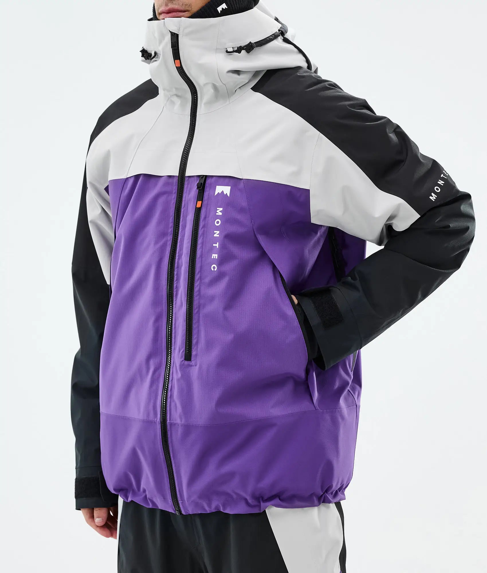 Oracle Skijacke Herren - Light Grey/Black/Vivid Purple