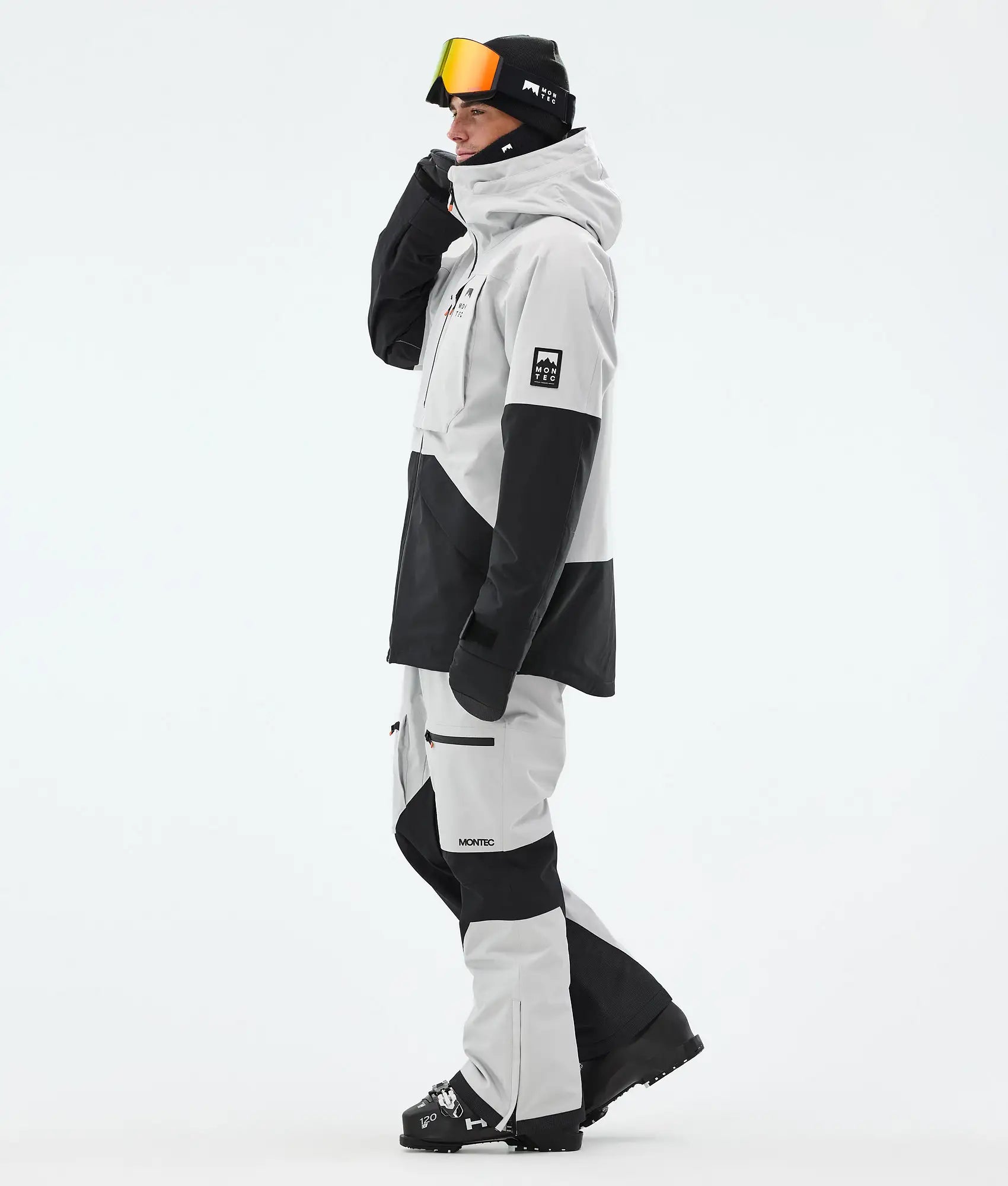 Arch Skijacke Herren - Light Grey/Black